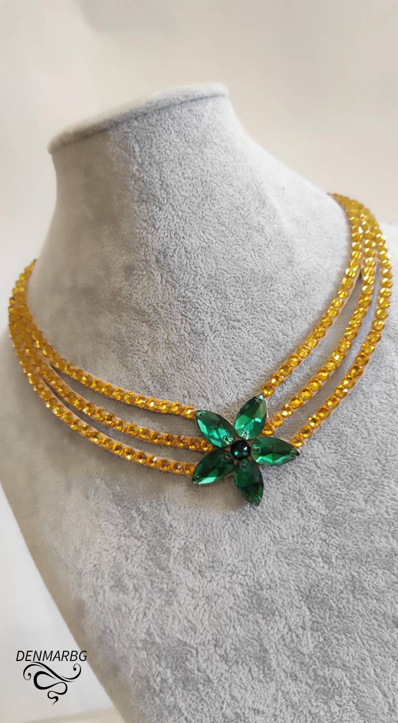 Tanzkette, Standardschmuck, Tanzzubehör, Latein Kleid, Standardkette, Glitzerschmuck von DENMARBG