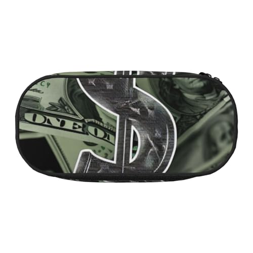 Federmäppchen aus Oxford-Gewebe, Motiv: Viele Frösche singen auf den Zweigen, Sommer-Schmetterlinge, mit geräumigem Design für Schule, Büro, Reisen – Mehrzweck-Schreibwaren und Make-up-Tasche, Dollar von DENMER