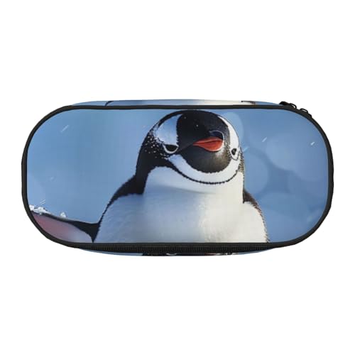 Federmäppchen aus Oxford-Gewebe, Motiv: Viele Frösche singen auf den Zweigen, Sommer-Schmetterlinge, mit geräumigem Design für Schule, Büro, Reisen – Mehrzweck-Schreibwaren und Make-up-Tasche, Süßer von DENMER