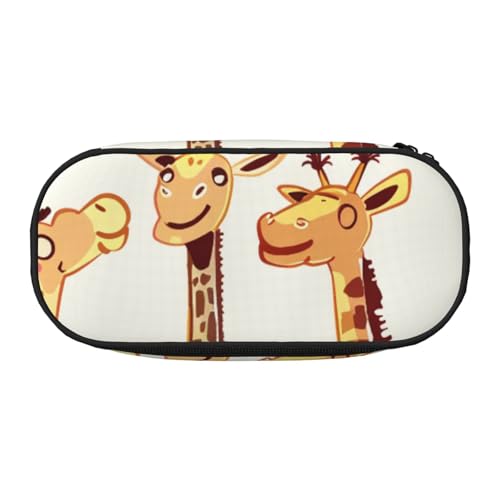 Federmäppchen aus Oxford-Gewebe, Motiv: Viele Frösche singen auf den Zweigen, Sommer-Schmetterlinge, mit geräumigem Design für Schule, Büro, Reisen – Mehrzweck-Schreibwaren und Make-up-Tasche von DENMER