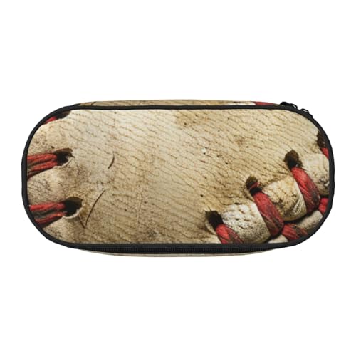 Federmäppchen mit Vogelnest, bedrucktes Oxford-Gewebe, geräumiges Design für Schule, Büro, Reisen, Mehrzweck-Schreibwaren und Make-up-Tasche, Baseball 1, Einheitsgröße, Schulranzen von DENMER