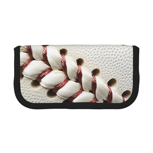 Federmäppchen mit niedlichem Hundemotiv, bedrucktes Leinen-Federmäppchen, geräumiges Stifteetui für Schule, Büro und Reisen, Baseball-Spitze, Einheitsgröße, Schulranzen von DENMER