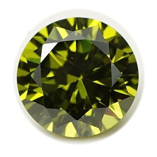 11.00 Ratti grüner kubischer Zirkon, natürlicher zertifizierter Diamantschliff, loser Edelstein für Damen und Herren S-B0DRLJ7H11 von DENMOUS