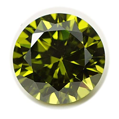 12,50 Karat grüner Zirkonia, natürlicher zertifizierter Diamantschliff, loser Edelstein für Damen und Herren S-B0C1P282-1D von DENMOUS