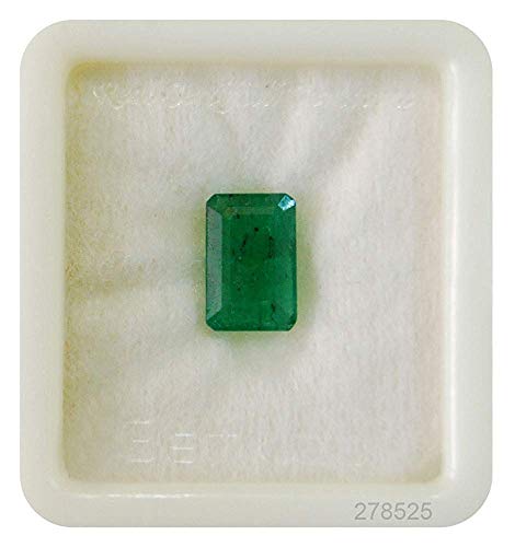 Bhairaw Gems B08MXP2C11 natürlicher Aa++ grüner Smaragd, loser Panna-Edelstein für Männer und Frauen (7,25 Ratti/6,55 Karat) von DENMOUS