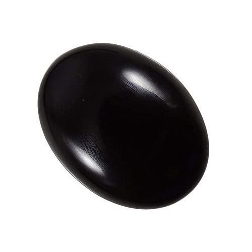 DENMOUS 10,25 Ratti Sulemani Hakik-Stein, originaler zertifizierter natürlicher schwarzer Onyx-Edelstein für Mann oder Frauen-B0C8JS32-DNM von DENMOUS