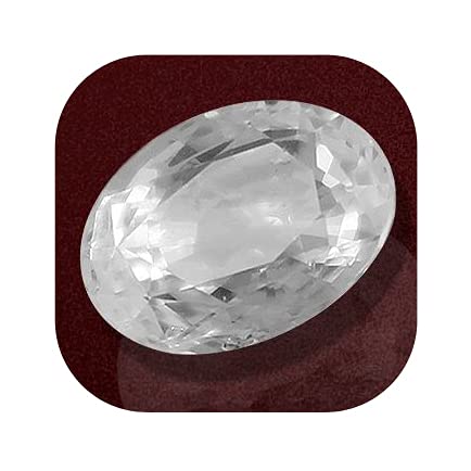 DENMOUS 11,25 Ratti 10,00 Karat Ceylon weißer Saphir/Safed Pukhraj Lab zertifiziert, 100 zertifizierte natürliche Edelsteine, Aaa++-Qualität, für Damen und Herren, B0C4H2SZDN von DENMOUS