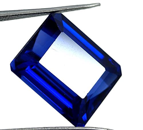 DENMOUS 13,25 Ratti 12,88 Karat Neelam-Stein, ursprünglicher zylonischer abgebauter zertifizierter natürlicher blauer Saphir-Edelstein, B0CWDF3J-DNM von DENMOUS