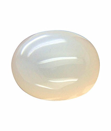 DENMOUS 4,00 Karat natürlicher, zertifizierter, unbeheizter Regenbogen-Mondstein, loser Edelstein für Damen und Herren – zertifiziert-B09L55PMDNM von DENMOUS