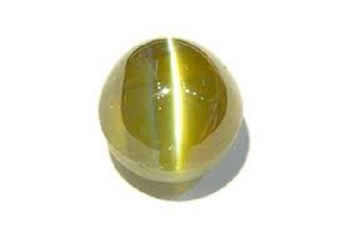 DENMOUS 5,25 Ratti 4,75 Karat natürlicher Katzenaugen-Stein, Lehsunia, Ketu, loser Edelstein, zertifiziert für Damen und Herren, S-B0BM65ZRDN von DENMOUS