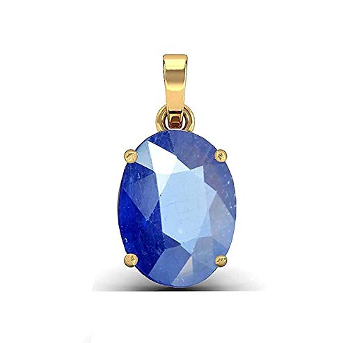 DENMOUS 6,25 Karat zertifizierter echter blauer Saphir Glücksstein Anhänger - Schöner blauer Saphir Medaillon DENMOUS 6,25 Karat zertifizierter echter blauer Saphir Glücksstein Anhänger - Schöner blauer Saphir Medaillon von DENMOUS