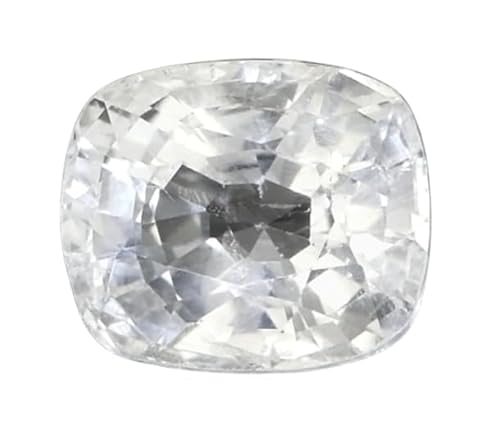 DENMOUS 7,25 Ratti 6,64 Karat Ceylon weißer Saphir/Safed Pukhraj Lab zertifizierter natürlicher Edelstein Aaa++ Qualität für Damen und Herren - B0DKBYMX-DNM von DENMOUS