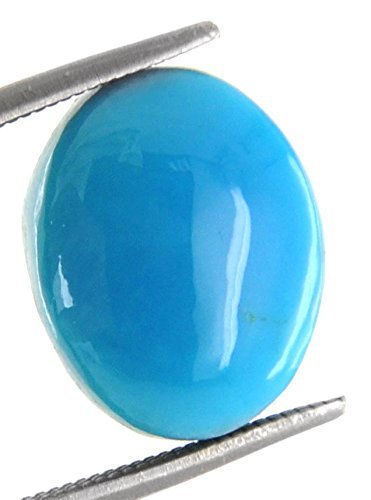 DENMOUS Bhairaw Gems B09Z7VNM-1D zertifizierter Türkis (Firoza) natürlicher Edelstein für Damen und Herren, 10,50 Karat von DENMOUS