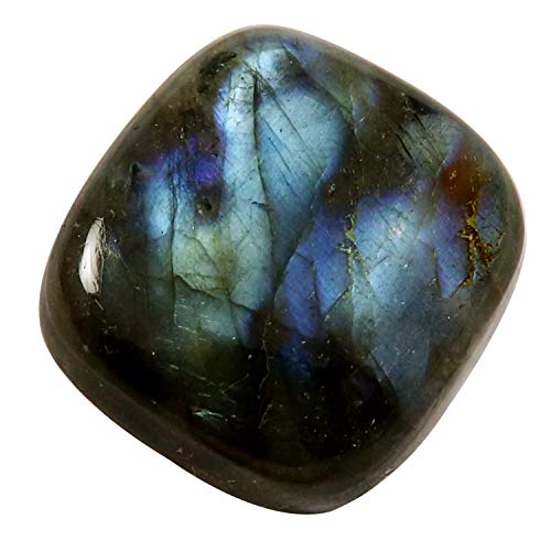 DENMOUS Labradorit Kissen Cabochon natürlicher loser Edelstein 34,85 Karat Of13-B08TWTX3-1D von DENMOUS
