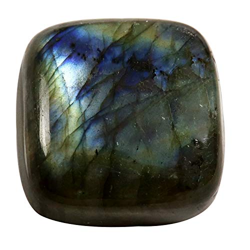 DENMOUS Labradorit Kissen Cabochon natürlicher loser Edelstein 47,9 Karat Of19-B08TWSY1DN von DENMOUS