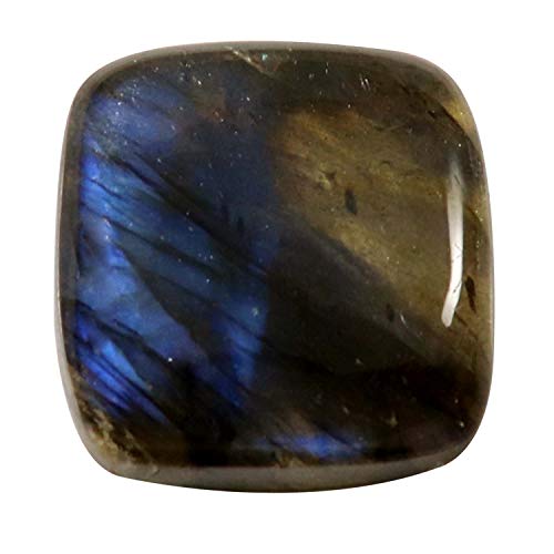 DENMOUS Labradorit Kl81-B081SYXWDN natürlicher blauer Blitz Edelstein Kissen loser Cabochon 36,1 Karat von DENMOUS