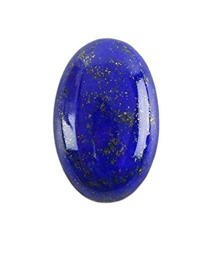 DENMOUS Lajward Stone Original | Natürlicher Lapislazuli | Lajwart | Rantna | Pathar | Edelstein | Ringgröße | Anhängergröße | 3,42 Karat | 4,25 Ratti-B0B6RJC2DNM von DENMOUS