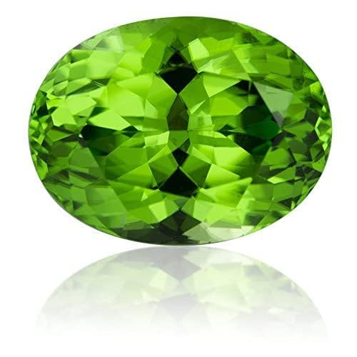 DENMOUS Natürlicher Peridot Stein 8,25 Ratti 7,35 Karat Original zertifiziert grün Astrologie Rashi Ratan für Damen und Herren S-B0D949W2-DNM von DENMOUS