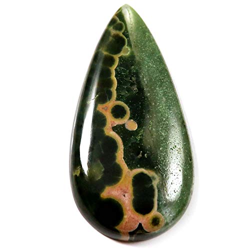 DENMOUS Ozeanjaspis Birnen-Cabochon, natürlicher loser Edelstein, 29,65 Karat, Qk46-B09KPY3PDN DENMOUS Ozeanjaspis Birnen-Cabochon, natürlicher loser Edelstein, 29,65 Karat, Qk46-B09KPY3PDN von DENMOUS