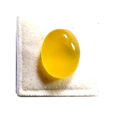 DENMOUS Zertifizierter natürlicher 4,25 Ratti gelber Sulemani-Hakik-Edelstein Achat Haqiq Haqiq Stein für Damen und Herren - B0C7N2B2DNM von DENMOUS