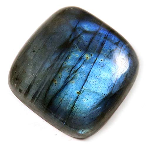 Labradorit blau blinkender natürlicher Edelstein Kissen loser Cabochon 51,2 Karat Ju73-B07XP8RC11 von DENMOUS