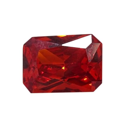 Natürlicher Zirkon Stein 3,25 Ratti Amezing Kissenform Original zertifizierter natürlicher roter Zirkonia/Aaa+ Qualität roter Zirkoniastein loser Edelstein für Damen und Herren - B0CQVLX511 von DENMOUS