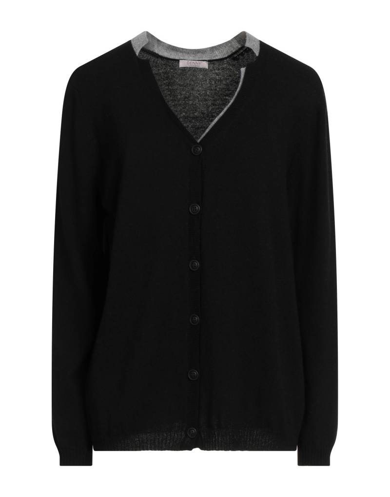 DENNY CASHMERE Strickjacke Damen Schwarz von DENNY CASHMERE