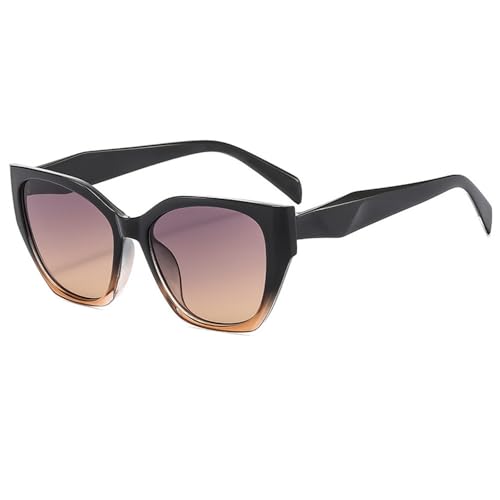 DENUVI Sonnenbrille Herren Damen Gradient UV400 Punk zum Radfahren Autofahren,GrauGelb DENUVI Sonnenbrille Herren Damen Gradient UV400 Punk zum Radfahren Autofahren,GrauGelb von DENUVI