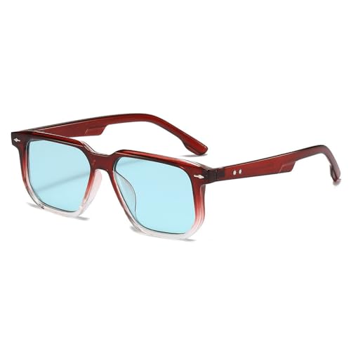 DENUVI Sonnenbrille mit großem Rahmen, UV400, für Outdoor-Reisen, Rivet, Herren, für Sport, Laufen und Reiten, Weinrot DENUVI Sonnenbrille mit großem Rahmen, UV400, für Outdoor-Reisen, Rivet, Herren, für Sport, Laufen und Reiten, Weinrot von DENUVI