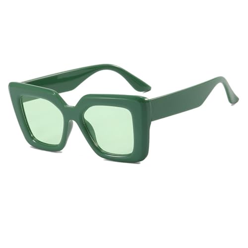 Gradual Change Oversized Sonnenbrille Damen UV400 Herren Für Outdoor-Sportarten Laufen Und Reiten,Dunkelgrün Grün von DENUVI