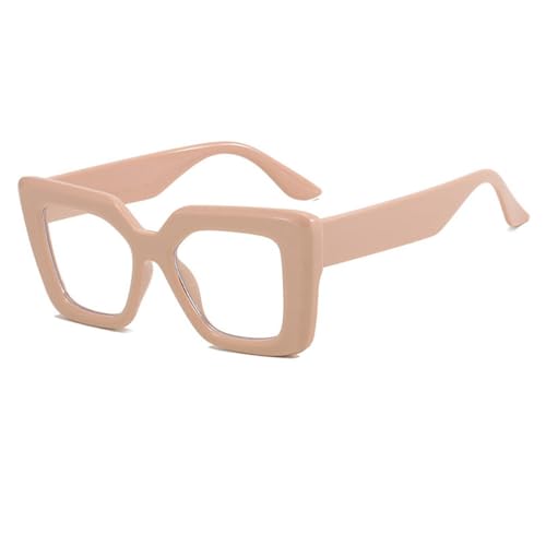 Gradual Change Oversized Sonnenbrille Damen UV400 Herren Für Outdoor-Sportarten Laufen Und Reiten,Khaki Clear von DENUVI