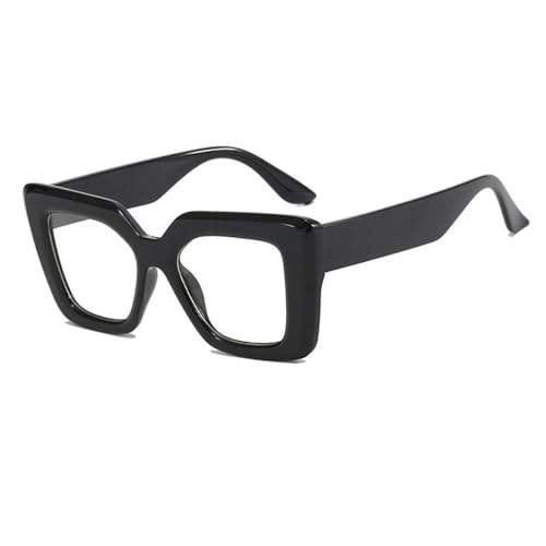 Gradual Change Oversized Sonnenbrille Damen UV400 Herren Für Outdoor-Sportarten Laufen Und Reiten,Schwarz Klar von DENUVI