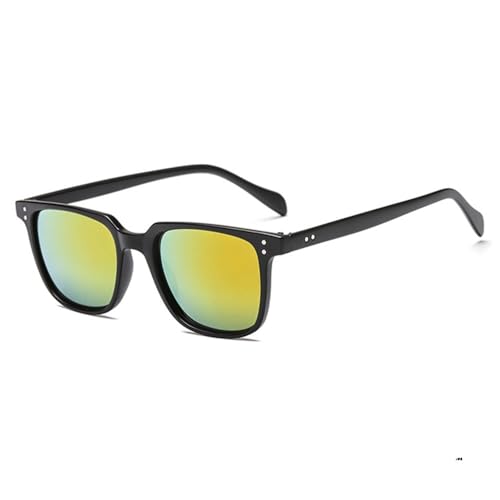 Sonnenbrille für Herren und Damen, UV400, für Outdoor-Sport und Radfahren, C3 Schwarz Orange von DENUVI