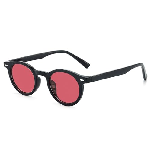 Sonnenbrille für Herren und Damen, kleiner Rahmen, UV400, für Outdoor-Sport, Laufen und Reisen, Schwarz Rot Sonnenbrille für Herren und Damen, kleiner Rahmen, UV400, für Outdoor-Sport, Laufen und Reisen, Schwarz Rot von DENUVI