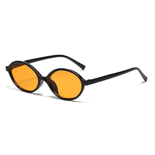 Sonnenbrille mit ovalem Rahmen, UV400, für Herren und Damen, für Outdoor-Sportarten, Laufen und Reiten, orange Sonnenbrille mit ovalem Rahmen, UV400, für Herren und Damen, für Outdoor-Sportarten, Laufen und Reiten, orange von DENUVI