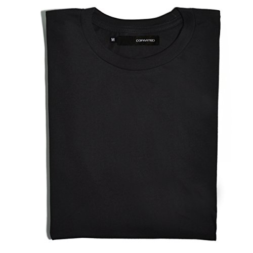 DEPARTED Herren T-Shirt Blank Größe L, Black von DEPARTED