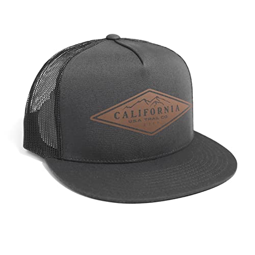 DEPARTED Herren Mesh Trucker Hat mit Print/Motiv - Snapback Cap - No. 113, Dark Grey von DEPARTED