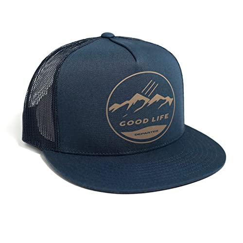 DEPARTED Herren Mesh Trucker Hat mit Print/Motiv - Snapback Cap - No. 144, Coastal Navy von DEPARTED