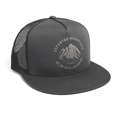 DEPARTED Herren Mesh Trucker Hat mit Print/Motiv - Snapback Cap - No. 146, Dark Grey von DEPARTED