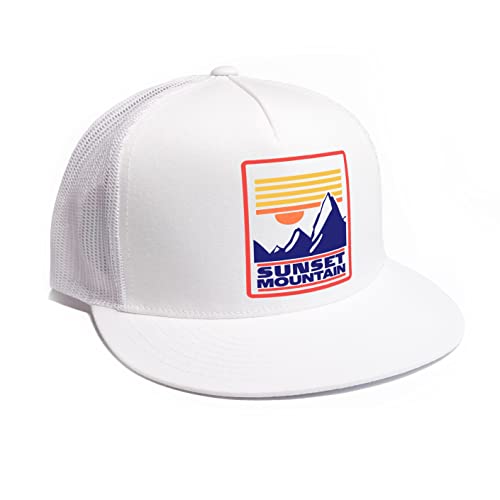 DEPARTED Herren Mesh Trucker Hat mit Print/Motiv - Snapback Cap - No. 163, White von DEPARTED