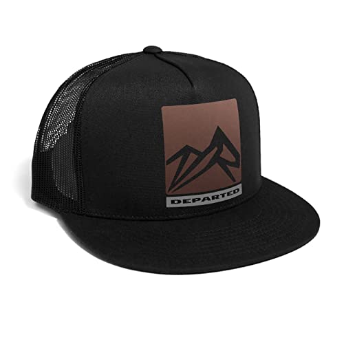 DEPARTED Herren Mesh Trucker Hat mit Print/Motiv - Snapback Cap - No. 173, Black von DEPARTED
