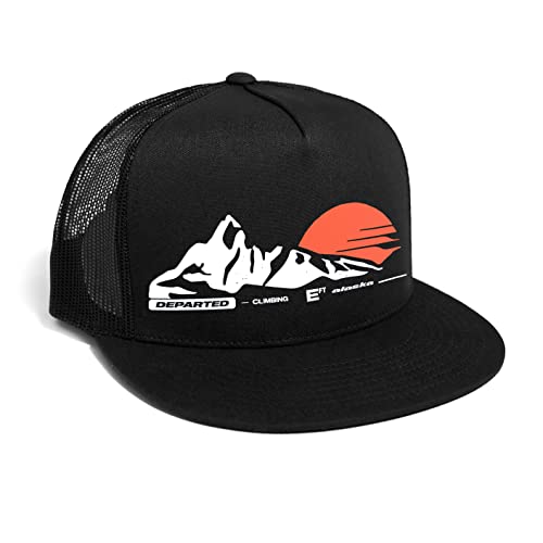 DEPARTED Herren Mesh Trucker Hat mit Print/Motiv - Snapback Cap - No. 180, Black von DEPARTED