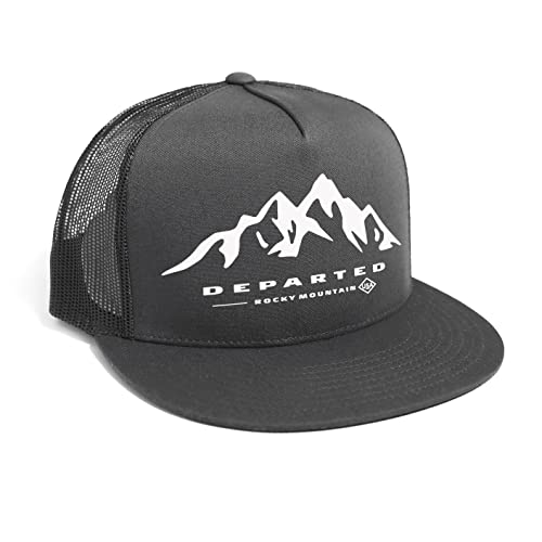 DEPARTED Herren Mesh Trucker Hat mit Print/Motiv - Snapback Cap - No. 207, Dark Grey von DEPARTED