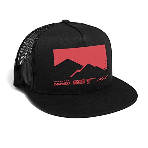 DEPARTED Herren Mesh Trucker Hat mit Print/Motiv - Snapback Cap - No. 357, Black von DEPARTED