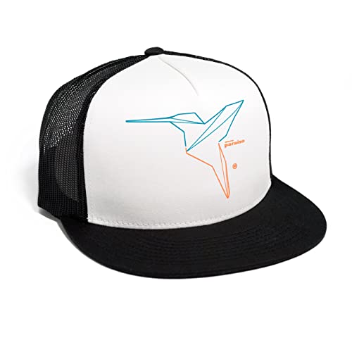 DEPARTED Herren Mesh Trucker Hat mit Print/Motiv - Snapback Cap - No. 365, Black/White von DEPARTED