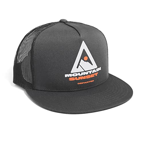 DEPARTED Herren Mesh Trucker Hat mit Print/Motiv - Snapback Cap - No. 92, Dark Grey von DEPARTED