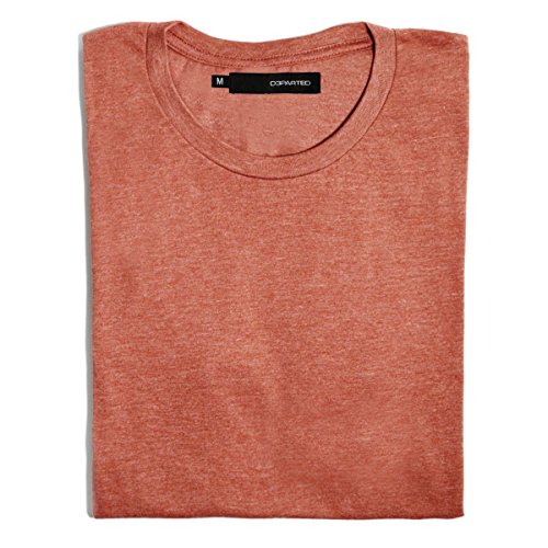 DEPARTED Herren T-Shirt Blank Größe L, Dusk Canyon red von DEPARTED
