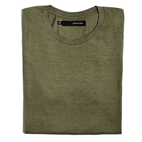 DEPARTED Herren T-Shirt Blank Größe L, Olive Grove Melange von DEPARTED