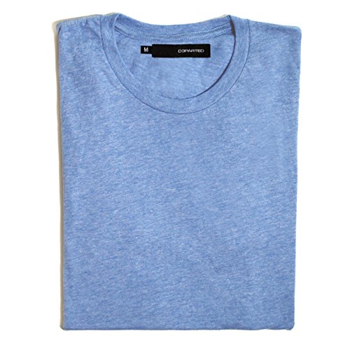 DEPARTED Herren T-Shirt Blank Größe XL, Bliss Blue Melange von DEPARTED