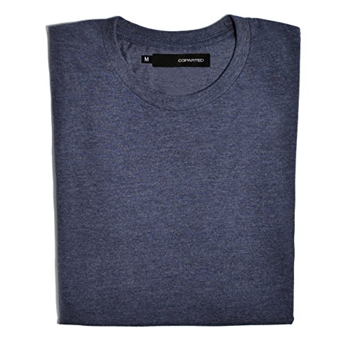 DEPARTED Herren T-Shirt Blank Größe XL, Navy Melange von DEPARTED